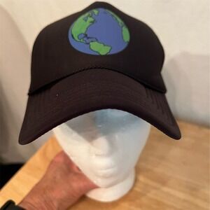 Kings Of NY Black‎ Earth Globe Embroidered Dad Hat Snapback Cap hat trucker